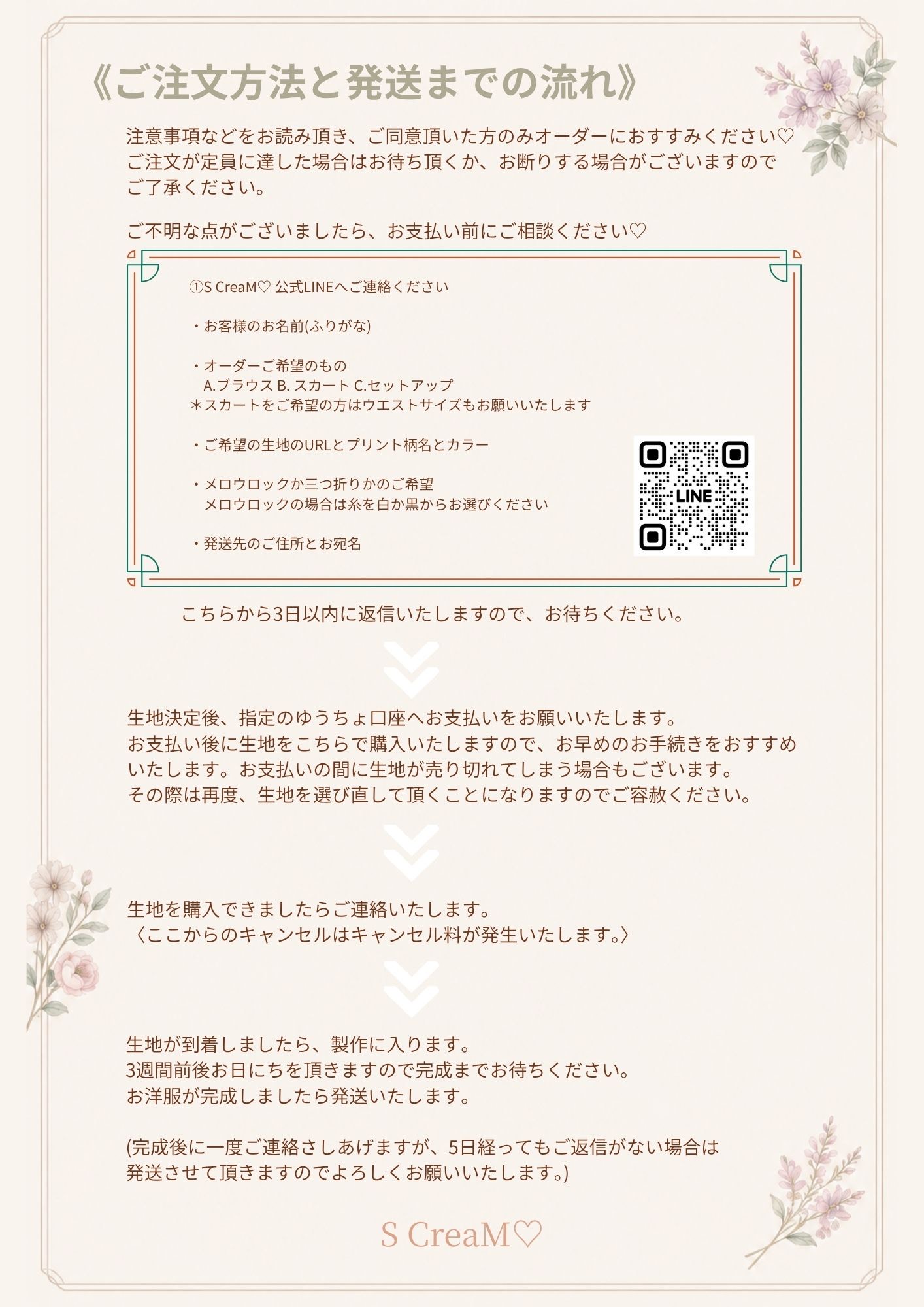 ご注文方法と発送までの流れ